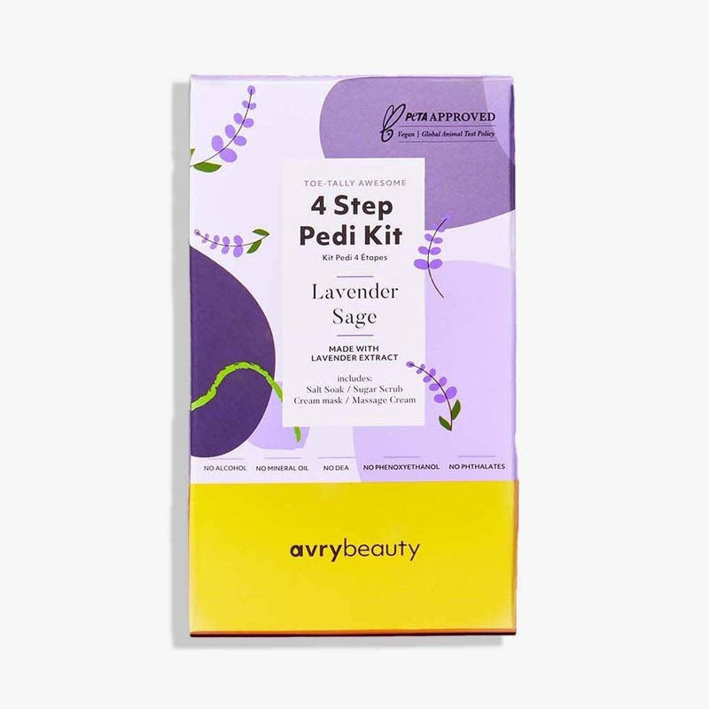 AvryBeauty - Lavender Sage 4 Step Pedi Kit