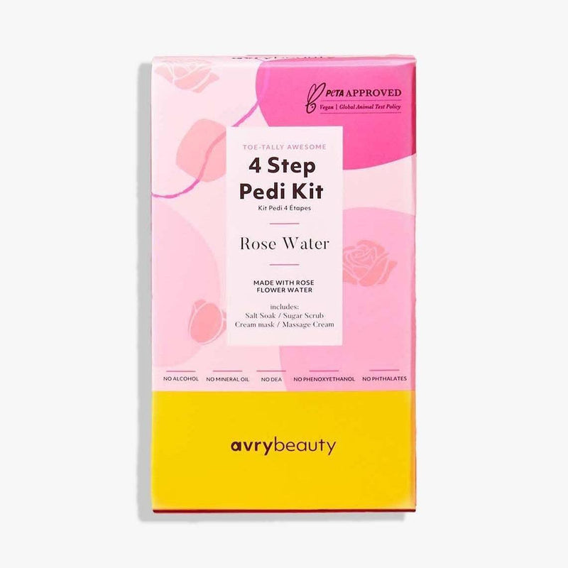 AvryBeauty - Rose Water 4 Step Pedi Kit