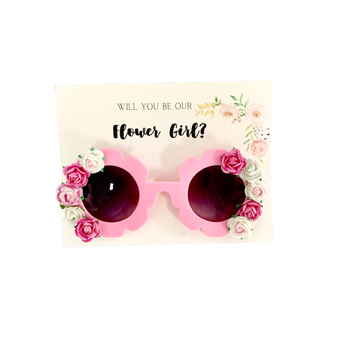 Flower Girl Sunnies-Pink Flowers