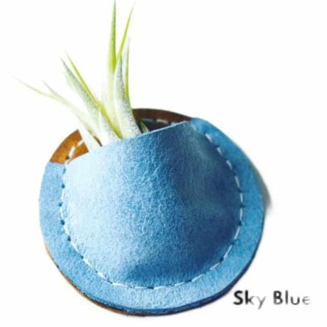 Grounded Studio Co. - Leather Pouch Magnet-Sky Blue