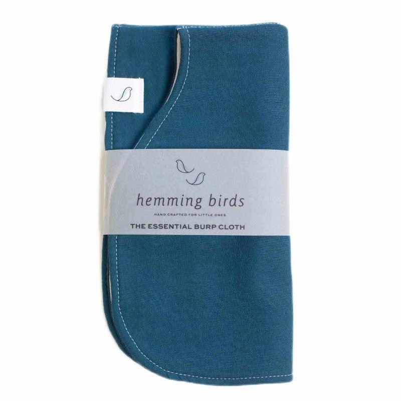 Hemming Birds - The Essential Handmade Burp Cloth - Indigo
