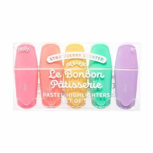 Le BonBon Patisserie Scented Pastel Highlighters Set of 5- OOLY