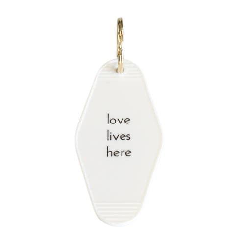 Love Lives Here Motel Key Tag