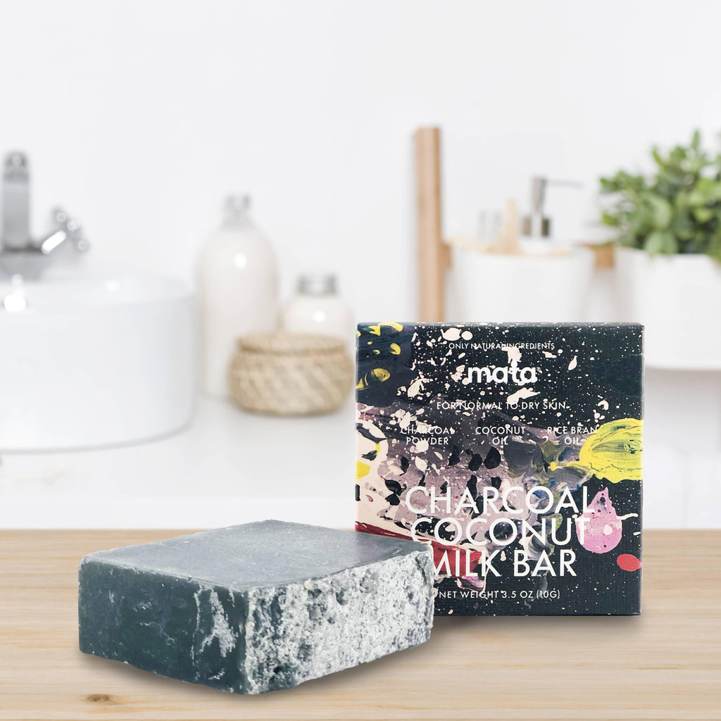 Mata All Natural - Charcoal Coconut Milk Soap for hand and body, all skin types