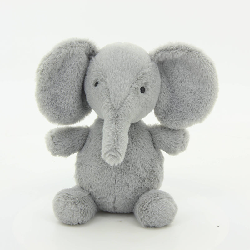 Plushland - Plush elephant, Gray, 9"