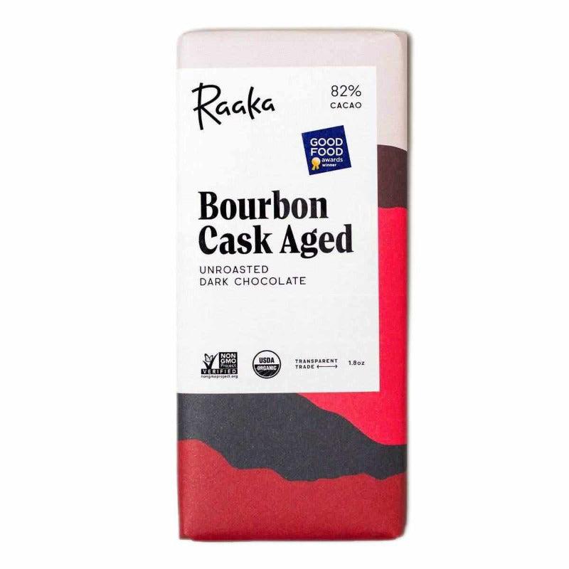 Raaka Chocolate - 82% Bourbon Cask Aged Chocolate Bar