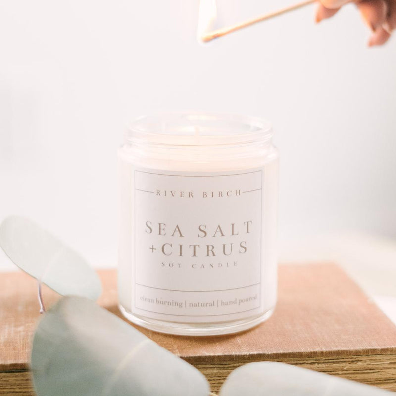 River Birch Candles - 8.5oz Sea Salt + Citrus Soy Candle