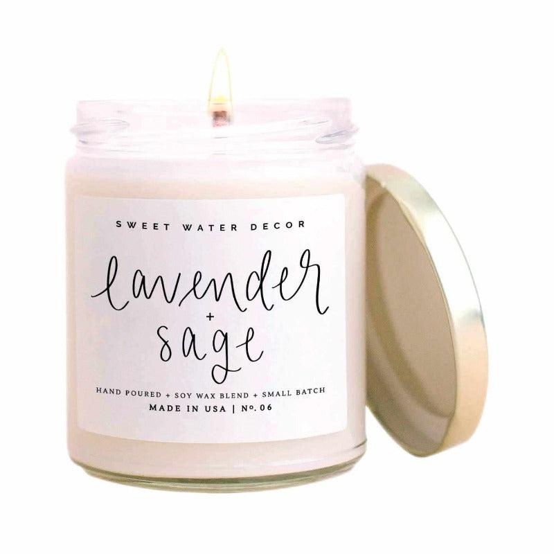Sweet Water Decor - Lavender and Sage Soy Candle